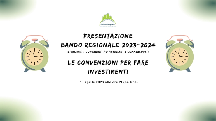  Presentazione Bando Regionale 2023 - 2024